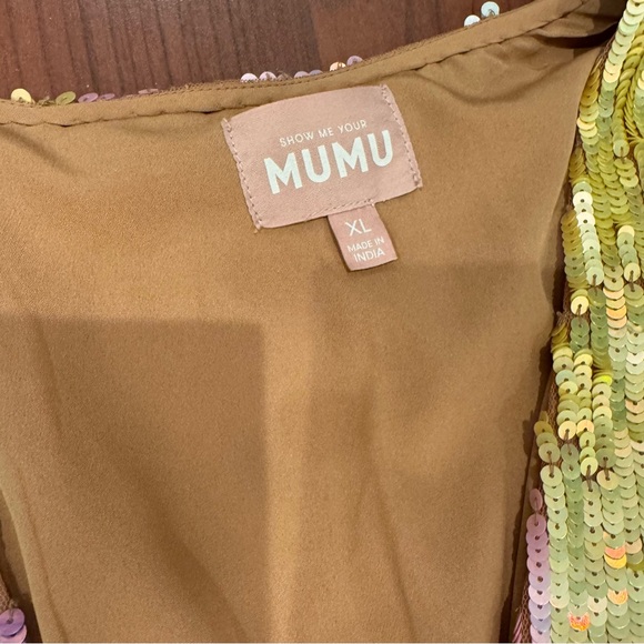 Show Me Your Mumu Rainbow Sequin Wear Me Out Dress size XL - Picture 3 of 6